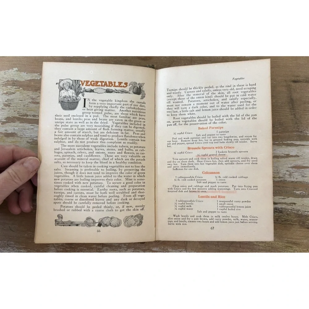 Vintage Crisco HC cookbook A Calendar of Dinners Marion Harris Neil 1921